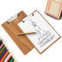 HUAJIE 10 Pack Clipboards, Wooden Clipboards Hardboard with Low Profile Clip, Standard A4 Letter Size Wood Clip Boards