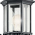 17" 1-Light (17" 6.5" 49255BK Kichler Chesapeake Outdoor Wall Light in Black, Exterior Porch Light, Coastal Wall Sconce