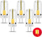 Red G4 LED Bulb 12V AC/DC 2W, 5 Pack Bi-Pin Base Spotlight for RGB Landscape Holiday Lighting