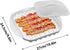 Generic Set Bacon Cooker Tray, Microwave Cookware Dish, Non Sticky Food Grade Build, Heat Resistant Safe Design