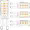 4-Pack G9 LED Bulb, 40 Watt Halogen Replacement, Warm White 2700K, Non-Dimmable T4 LED Bulb, G9 Bi Pin Base