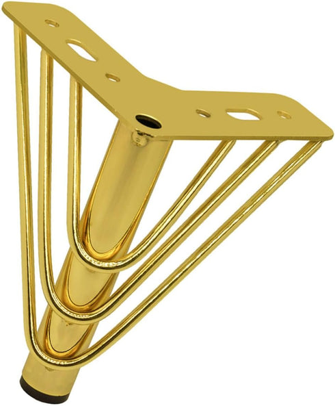 Alipis Metal Furniture Legs Sofa Support Feet, 18cm Gold Metal Cabinet Legs