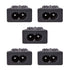 uxcell C8 Panel Mount Plug Adapter, 250V AC 2.5A 2 Pins IEC Inlet Module Plug Power Connector Socket, 5pcs