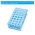 PATIKIL Tube Rack, 1 Set Vial Rack, 80 Wells for Microcentrifuge Tubes 0.5/1.5/2.0/10/15/50ml, Blue Pink