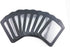 yueton 10pcs Leather Business ID Badge Card Holder with Long Neck Strap Lanyard, Black