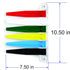 Exam Room Flags, Medical Door Flags for Doctor Offices, Clinics, Easy Identification, 7-Inch