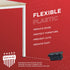Prescott Plastics 1" x 1 1/2” Ribbed Plastic Hole Caps, 10 Pack, Durable Black Rectangular End Caps for Indoor Outdoor