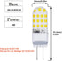 4W G6.35/GY6.35 Bulbs(5 Pack)- 110V 6000K T3/T4 Bulb 40W Bulb Lxcom Lighting Base LED Light Daylight White JC Type LED