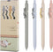 VICO 4PCS Cat Gel Pens, Fine Point 0.5mm Quick Dry Black Ink Pens for Cat Lovers, Perfect for School Office