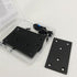 4 Pack Black Flat Mending Plate, Six-Hole Metal Bracket for Wood with 24PCS Screws and 1x Screwdriver