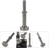 Pneumatic Air Hammer Bit, Chrome Molybdenum Steel Extended Length Impact Tool for Automotive Industry (100mm)