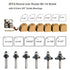 6PCS Set 6 3/8" 1/4 2-in-1 Trimming Roundover Router Bit with Extra Guide Bearings, Shank Carbide Edge Forming Bits