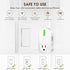 K KASONIC Wireless Remote Control Outlet, Indoor Remote Light Switch for Plug in Lamp, 100 Feet Away