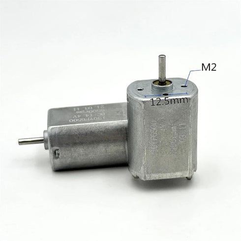 ZDWXMGUY FK-130SH 20mm 9V 12V 14.4V, 6500 Micro DC Motor, Single Shaft, RPM High Speed, for DIY Toy Car Boat Train