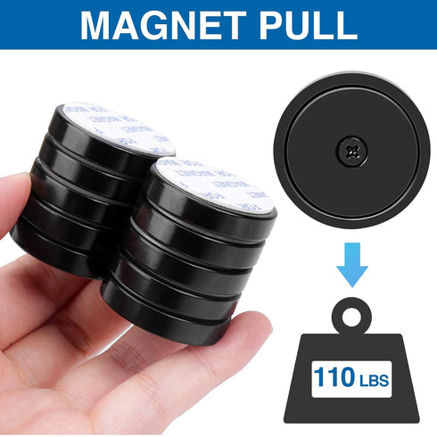 Magnets,110lb+ Countersunk Room,Workplace-Pack 10 LOVIMAG Waterproof Super Strong Neodymium Magnet with Hole for Wall