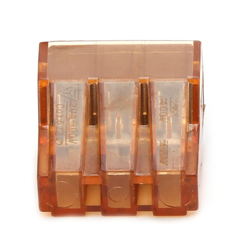 Wire Nut, Polycarbon Shell, Electroplated Copper Conductor, 10Pcs Push Wire Connector for Industrial Electrical