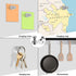 Rakizbe Refrigerator Magnet Push Pin, Brushed Nickel Steel Fridge Magnets, Magnetic Pushpins for Whiteboard, Office,