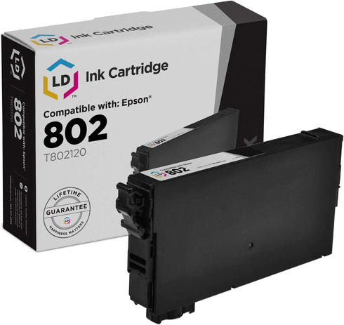 LD Products Remanufactured Ink Cartridge Replacement for Epson 802 T802120, Compatible with Workforce Pro