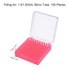 uxcell Centrifuge Tube Freezer Storage Box, 100 Places, Waterproof Polypropylene Holder for 1.5/1.8/2ml Tubes, Red