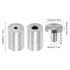 Luomorgo 12 Pcs 1" x 2" Stainless Steel Standoff Screws, Wall Sign Standoff Mounting Hardware Advertising Glass Standoff Nail for Hanging Acrylic Picture Frame, Silver
