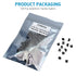 QTEATAK 120 Pcs Momentary Tactile Push Button Switch, 6 x 6mm x 5mm for PCB 4 Pin DIP, Black