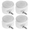 jojofuny 4pcs 1.5-inch Swivel Cart Wheels with Brake, Threaded Stem 6x13mm, Office