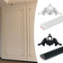 2 Project4.5IN*4.5IN PCS Carved Appliques Onlays, White PVC Corners Applique Flower Carvings Decals for Mirrors