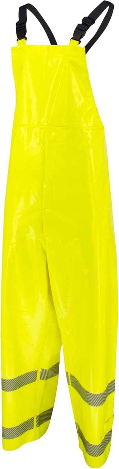 Radians Unisex Rw08b Class E Self-extinguishing Rain Bib With Safety Fly