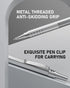 Nicpro 2 PCS Mechanical Pencils 0.5mm & 0.7mm, MP1000 Metal Artist Pencil Set with 6 Tubes HB Lead Refills, Black &