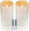 Homemory 4" x 6" Large Waterproof Outdoor Flameless Candles, Battery Operated Flickering
