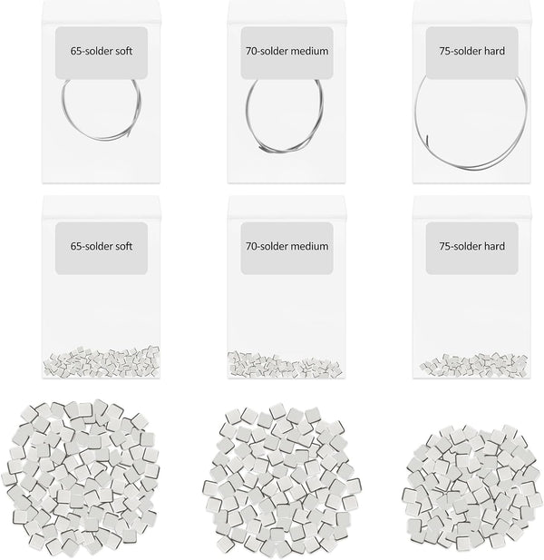 3 Gram Silver Solder, 3 Pcs Silver Wire Set, Tiny Medium Density Jewelry Precut Chips, Easy Welding Equipment