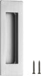 Ravinte 1 Pack Brushed Nickel Sliding Closet Door Handles, Silver Flush Pulls 4.72in Length for Sliding Barn Door