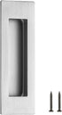 Ravinte 1 Pack Brushed Nickel Sliding Closet Door Handles, Silver Flush Pulls 4.72in Length for Sliding Barn Door