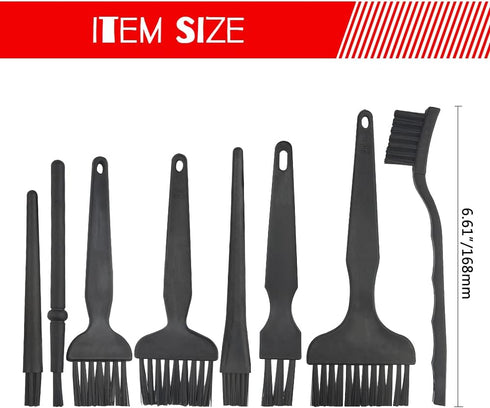 WMYCONGCONG 8 in 1 Plastic Handle Nylon Anti Static Brushes Cleaning Keyboard Brush Kit, Portable Nylon Cleaning