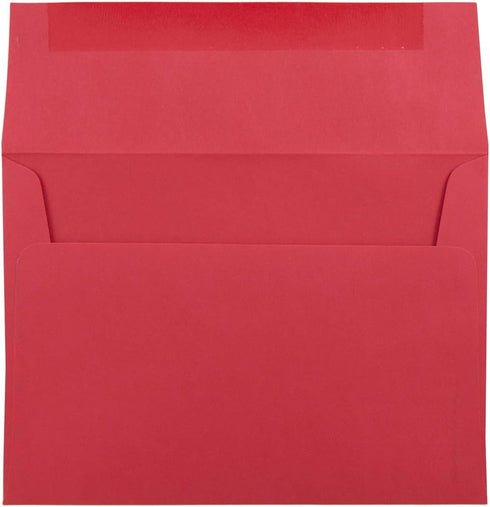 JAM PAPER A7 Colored Invitation Envelopes - 5 1/4 x 7 1/4 - Red Recycled - 50/Pack by JAM Paper