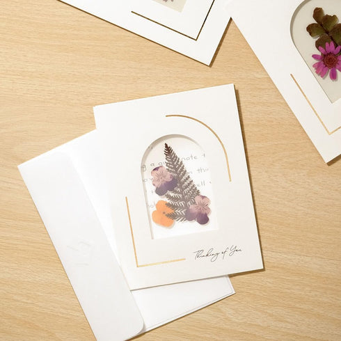 Set 12 3D 4.5" 5.9" Lovepop of Petal Pressed Thinking of You Notecards for Her and Him - Greeting Cards for Boys