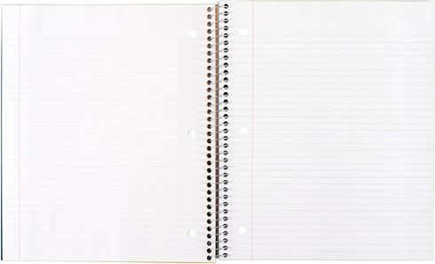 Five Star Spiral Notebook, 1 Subject, College Ruled, 11" x 8-1/2", Assorted Designs, 6 Pack