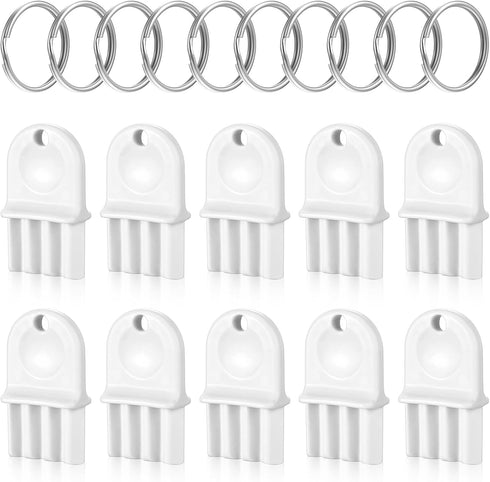 Gjinxi 10 Pcs Toilet Paper Dispenser Key, Universal Paper Towel Key Paper Towel