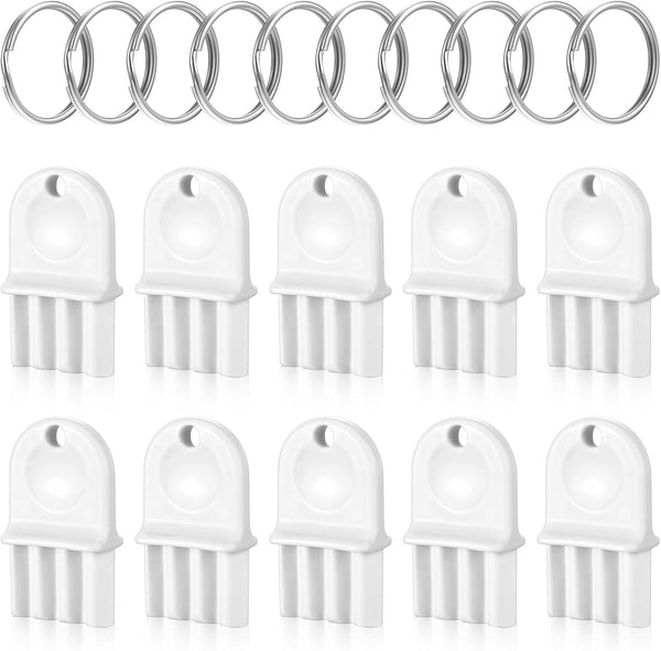 Gjinxi 10 Pcs Toilet Paper Dispenser Key, Universal Paper Towel Key Paper Towel