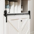 FLYVLIEG 3FT 2 Upgraded Mini Folding Sliding Barn Door Hardware Kit for Doors,Easy Install,Small Cabinet Barn Door