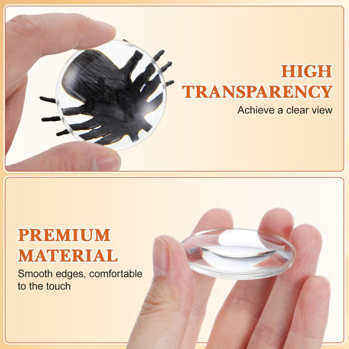 20 42mm 68mm 1.65in 0.3in Magnifying Lens Optical - pcs Double Convex Lenses Focal Lengths Diameter, Height Biconvex