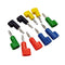 Qingdinu 40 Pcs Gun Type 4mm Banana Plug Screw Fix Stackable Connector(Black)