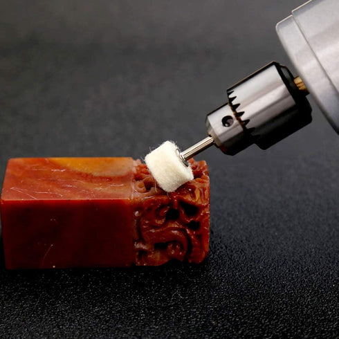Wool Felt Mounted Mandrel Polishing Buffing Wheels - Grinding Bits Grinder Head Polish Watch Tool Accessories