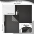 Teling 48 Pcs Clear Report Covers with Clip, Plastic Presentation Folders for Classroom Business Files (Black)