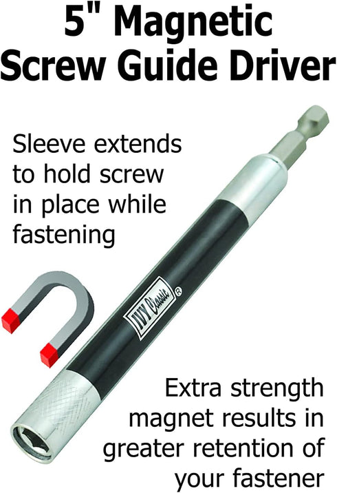 IVY Classic 44622 5" Magnetic Screw Guide Driver, 1/Card