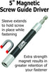 IVY Classic 44622 5" Magnetic Screw Guide Driver, 1/Card