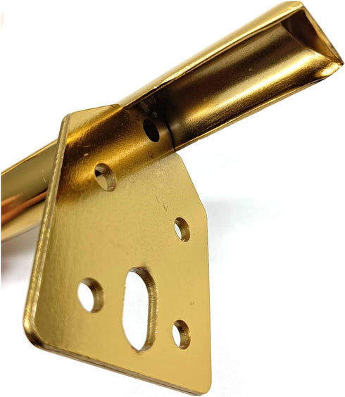 Autuwintor 7 inch Set 4 (7", Gold Furniture Legs, of Heavy Duty Metal feet for Sofa Couch Dresser TV Stand,Cabinet