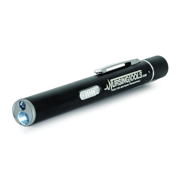 Dual Beam Penlight for Nurses, Students & Medical Doctors, USB LED Rechargeable with Pupil Gauge & 4 cm Measurements