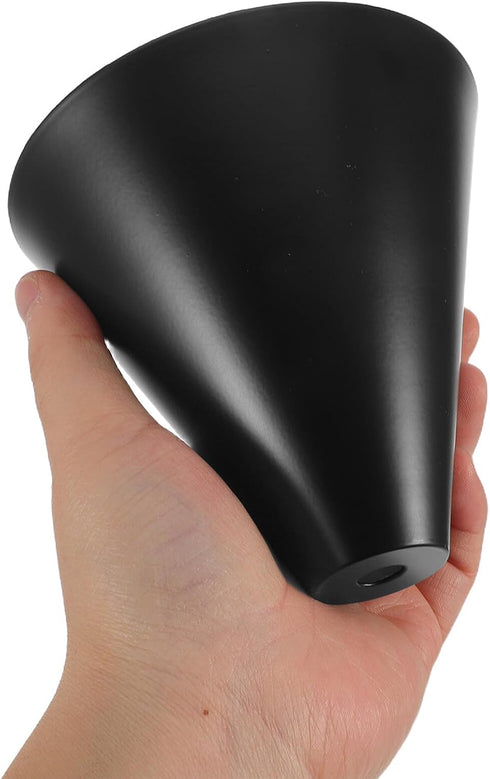 Bulb BESTYASH Industrial Metal Cone Pendant Lamp Shade, Iron Black Lampshade Light Cover for Wall Sconce and Ceiling