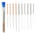 Seimneire 10 3D Nozzle Nozzle 0.15/0.2/0.25/0.3/0.35/0.4/0.5/0.6/0.8/1.0mm 3D Pieces Printer Cleaning Kit, Stainless